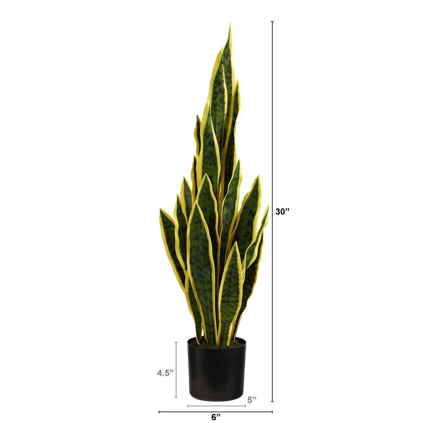 Snake Plant Faux Sansevieria Plant 30”