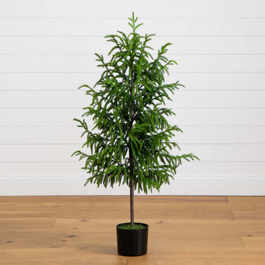Norfolk Pine Faux Tree 4'