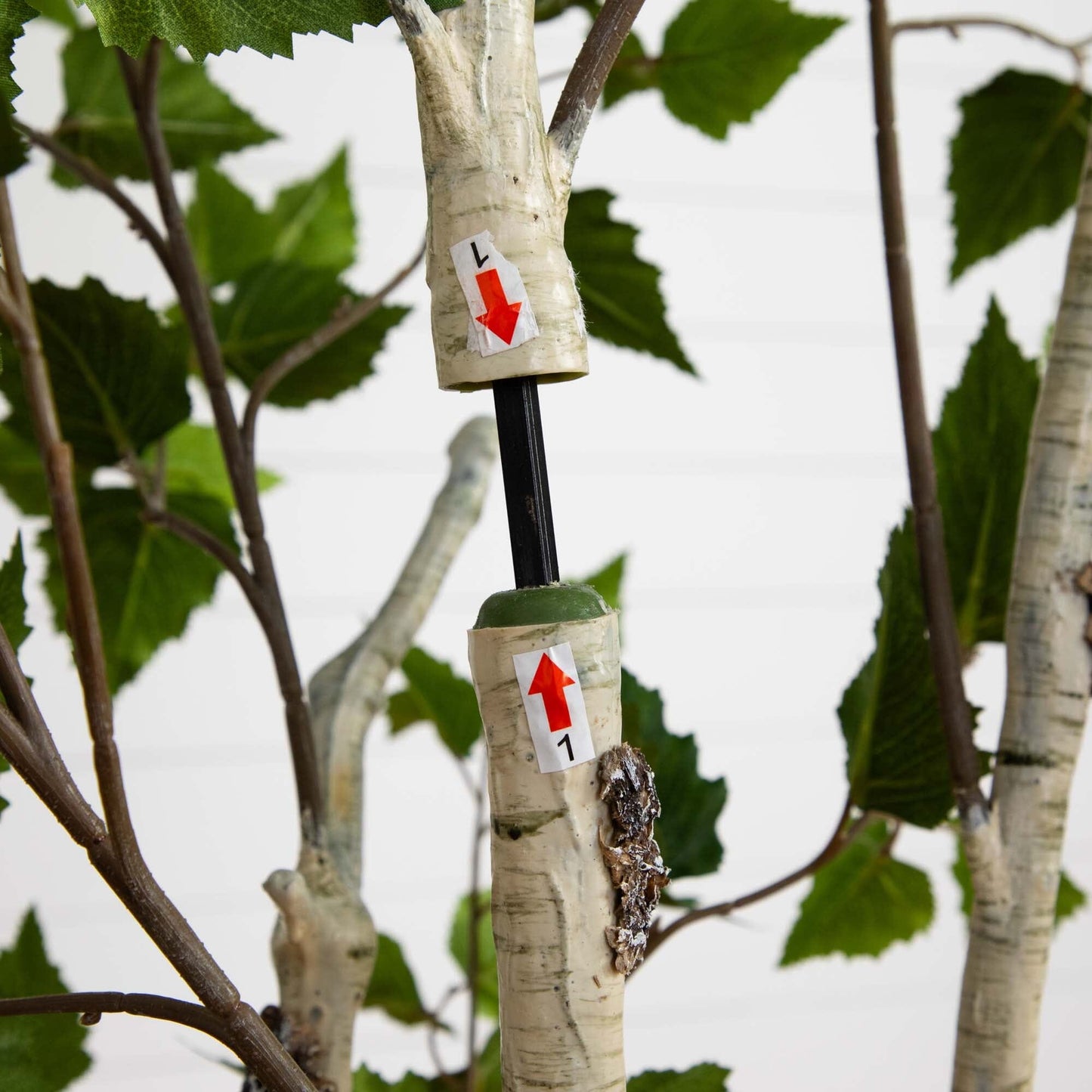 Birch Faux Tree with Real Touch Leaves 6’