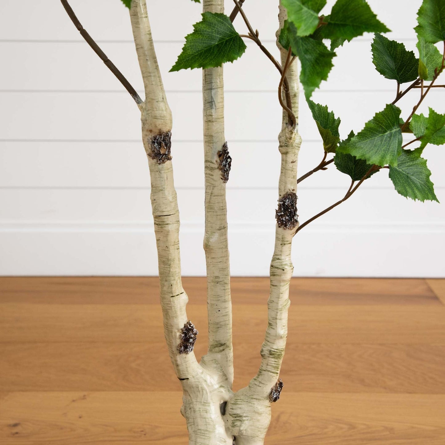 Birch Faux Tree with Real Touch Leaves 6’