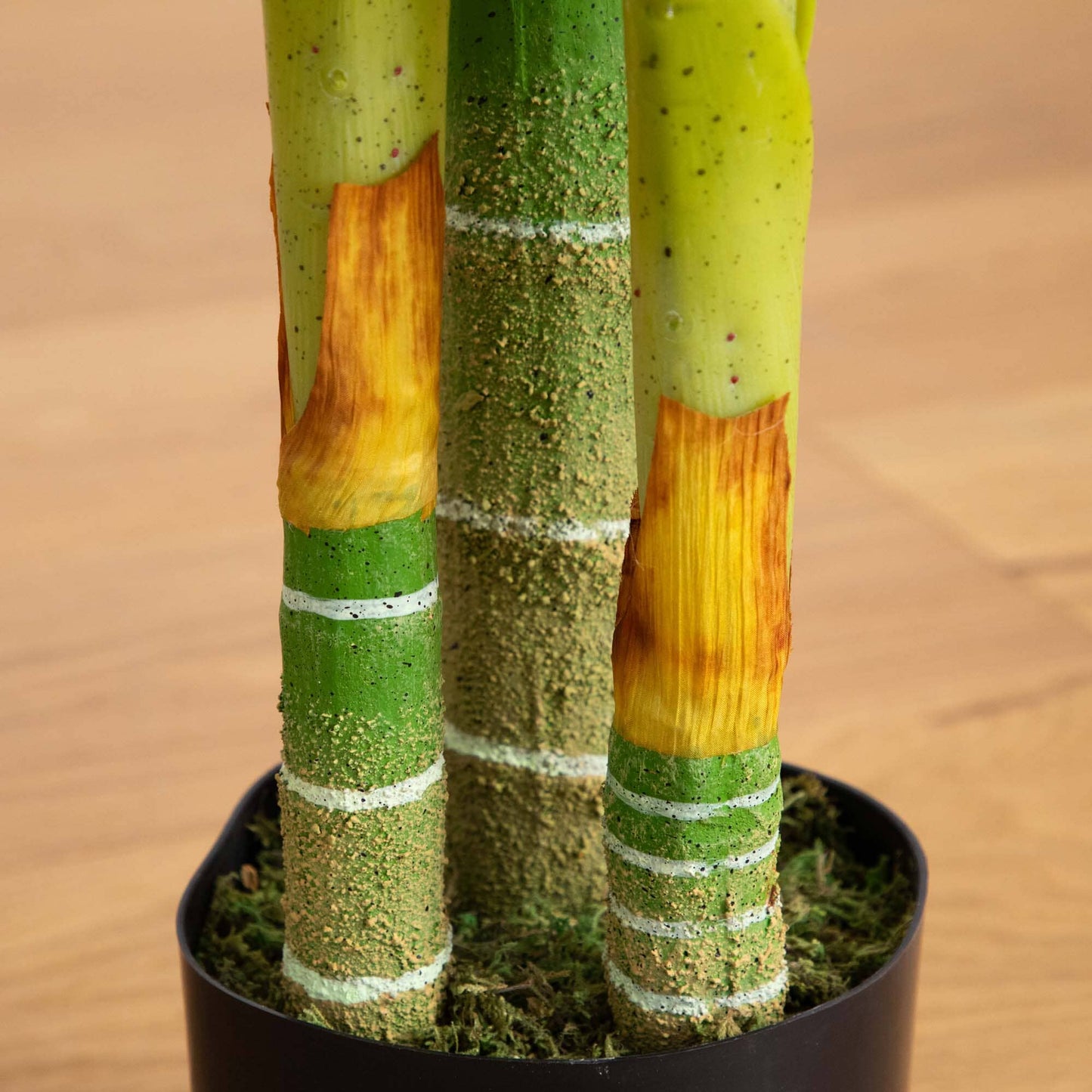 Golden Cane Palm Triple Stalk Faux Tree (Set of 2) 6’