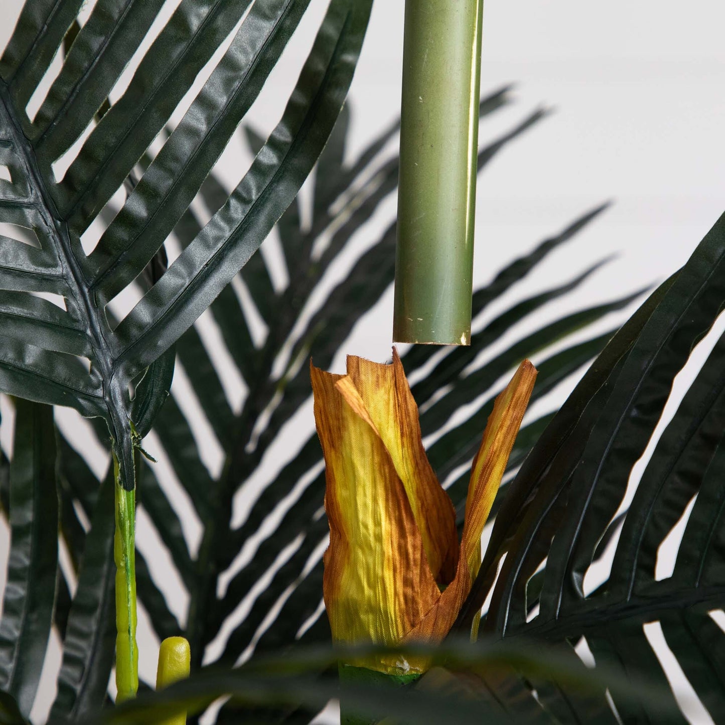 Golden Cane Palm Triple Stalk Faux Tree (Set of 2) 6’
