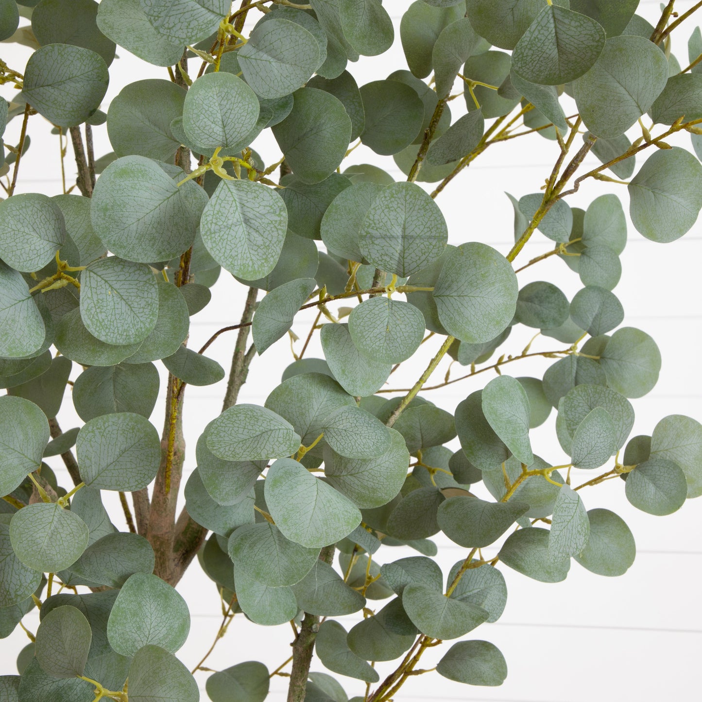 Eucalyptus Faux Tree in Resin Stone Planter 7.5’