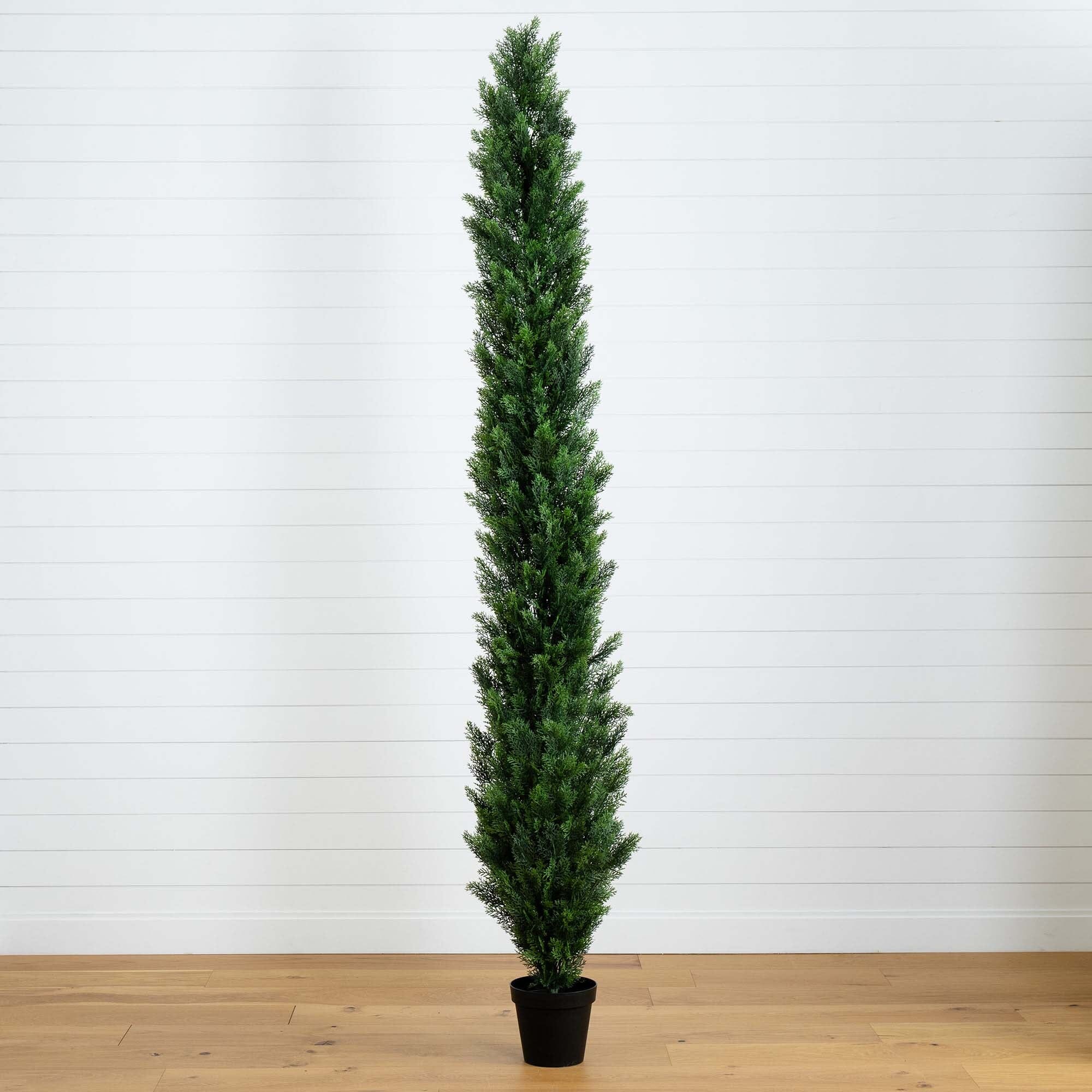 9' UV Resistant Artificial Cedar Pine Tree (Indoor/Outdoor) – Watters ...