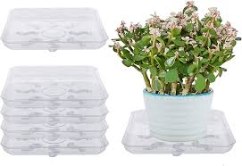 CLEAR PLASTIC SAUCER SQUARE 10in