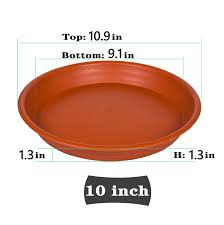 TERRACOTTA PLASTIC SAUCER  10in