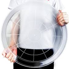 CLEAR PLASTIC SAUCER ROUND 20in