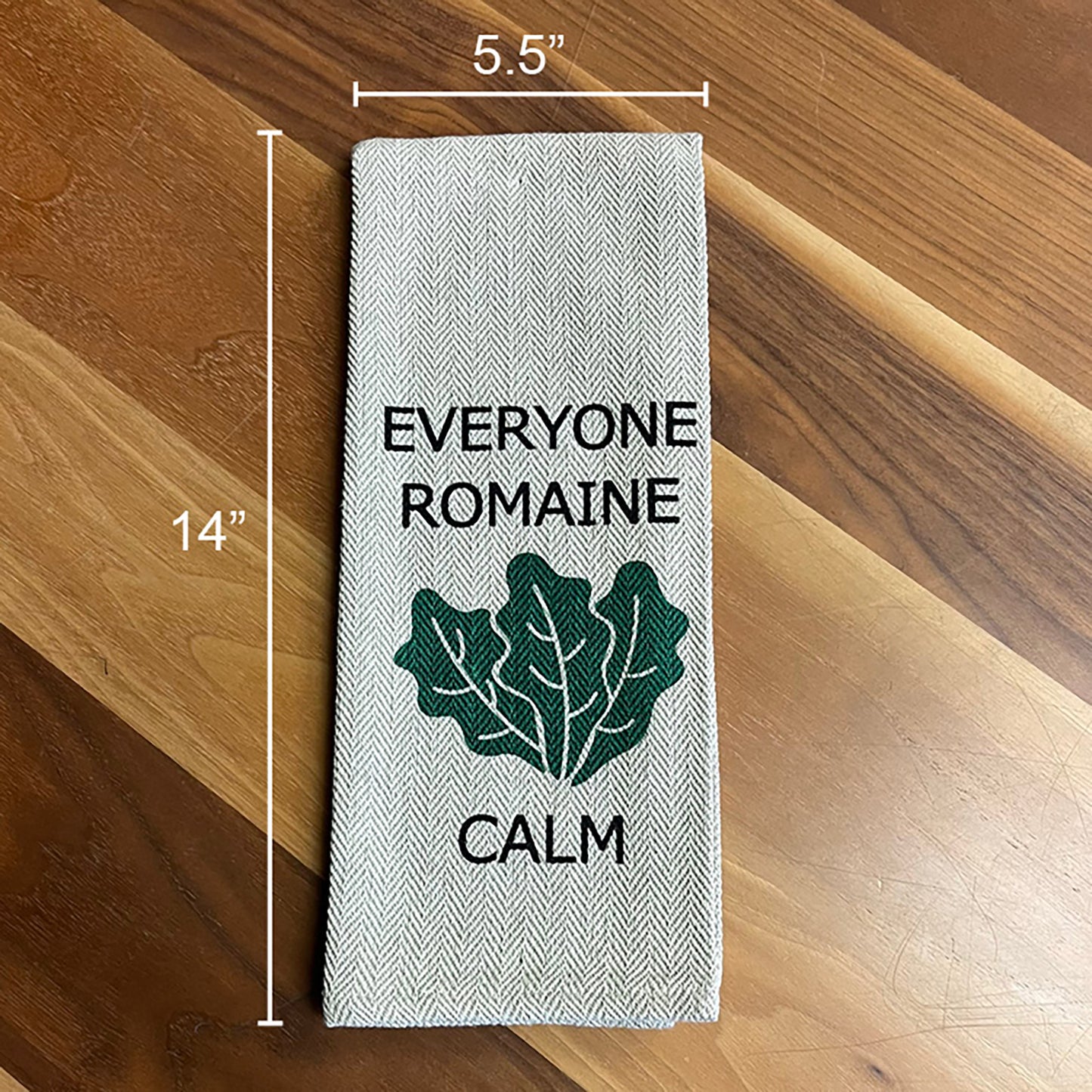 Tea Towel Two Pack - Don't Stop Be-leafing and Everyone Romaine Calm