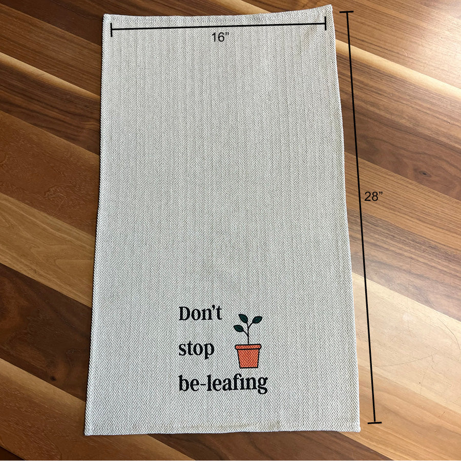 Tea Towel Two Pack - Don't Stop Be-leafing and Everyone Romaine Calm