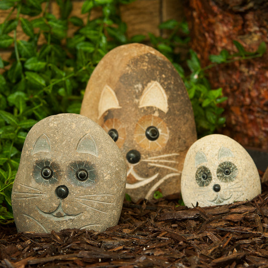 Family of Boulder Cats 3 Pcs 4"6"8"