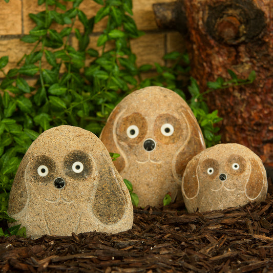 Family of Boulder Dogs 3 Pcs 4"6"8"