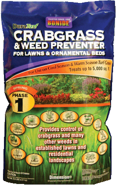 Crabgrass and weed preventer