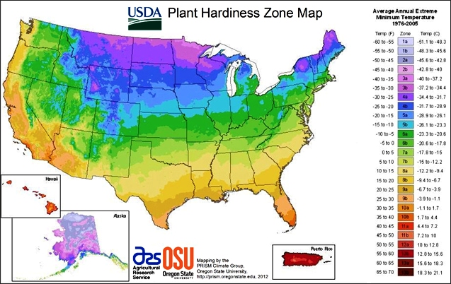 USDA Plant Hardiness Zone Map - Watters Garden Center