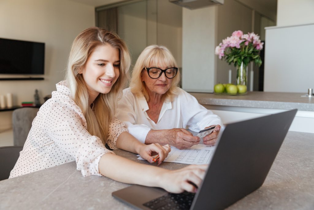 Two Women Shopping Online