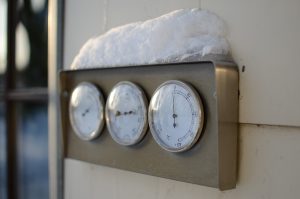 Snow on Thermometer