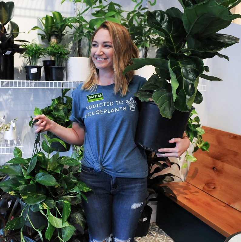 Girl with Addicted to Houseplant T Shirt