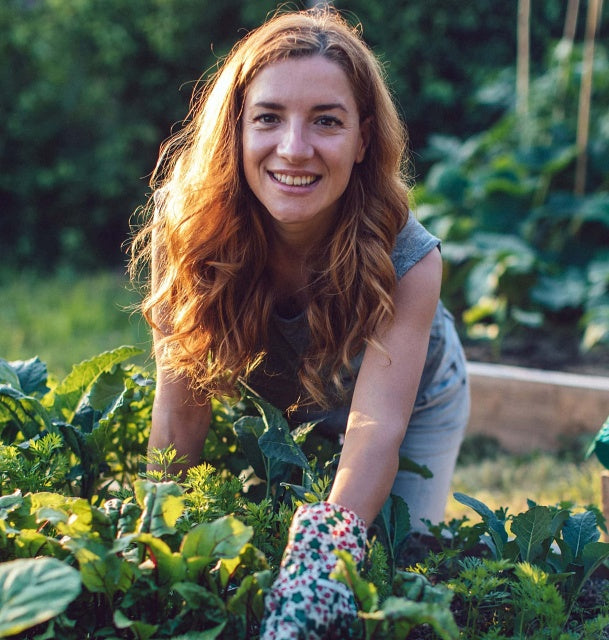 Amber doing Garden Chores